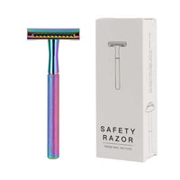 Rainbow Reusable Safety Razors - 5 Blades Included