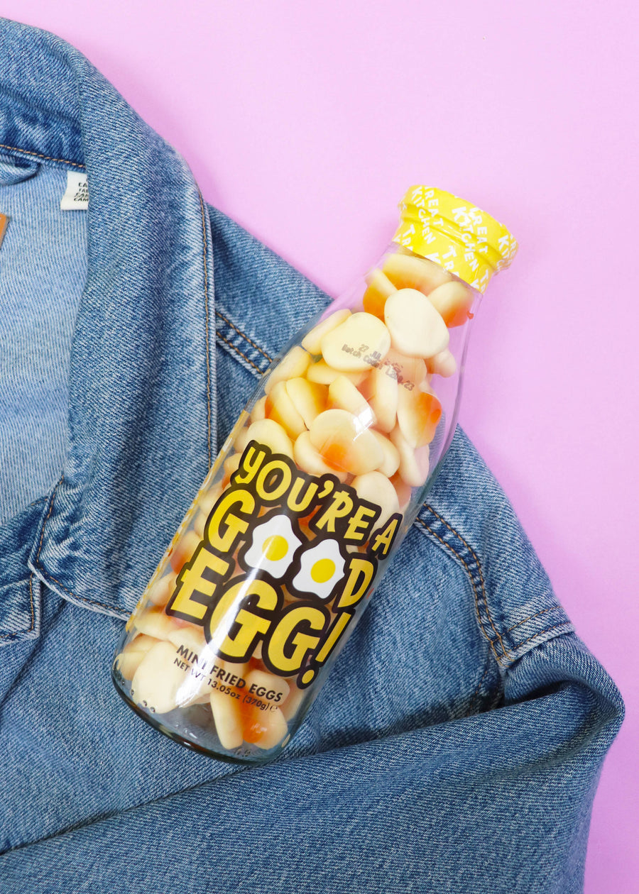 You’Re A Good Egg - Gummy Fried Eggs Retro Sweets in Bottle