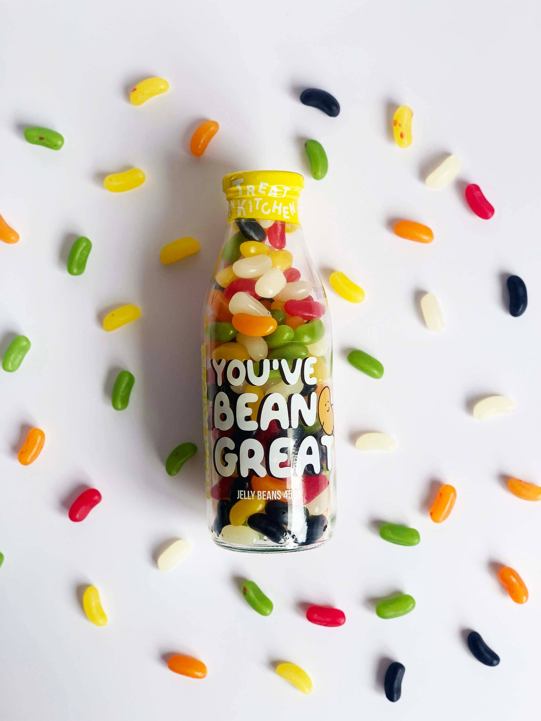 "you've bean great" Vegan Jelly Bean Sweet Bottle