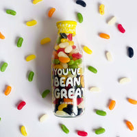 "you've bean great" Vegan Jelly Bean Sweet Bottle