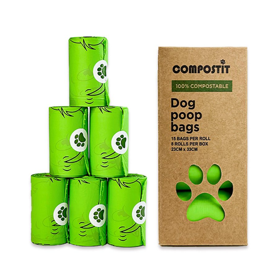 Compostable Dog Waste Bags - 120 Bags