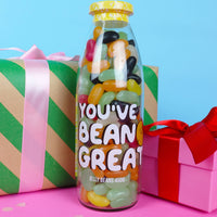 "you've bean great" Vegan Jelly Bean Sweet Bottle