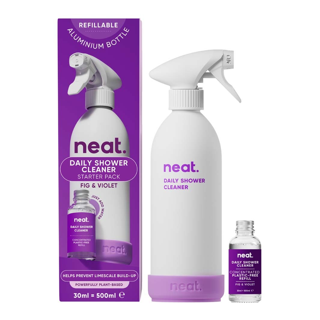 Neat Daily Shower Cleaning Spray Starter Pack & Refill – Fig & Violet