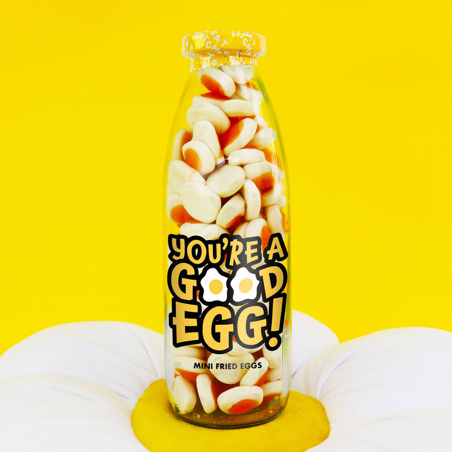 You’Re A Good Egg - Gummy Fried Eggs Retro Sweets in Bottle