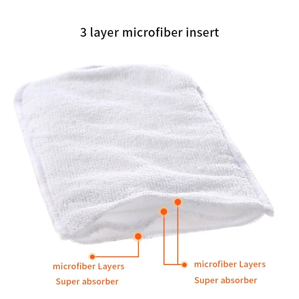 Soft & Absorbent Microfiber Cloth Nappy Insert – 3-Layer Stay-Dry Pad