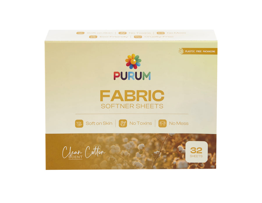 Purum Fabric Conditioner Sheets - Clean Cotton Scent