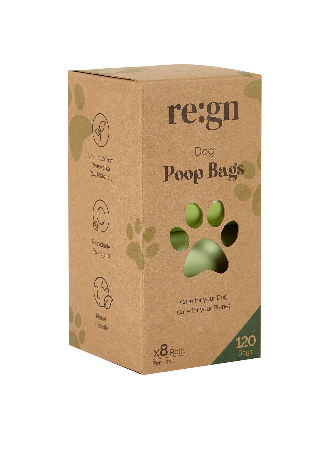 Re:gn Extra Strong Compostable Dog Poop Bags – 120 Bags per Pack