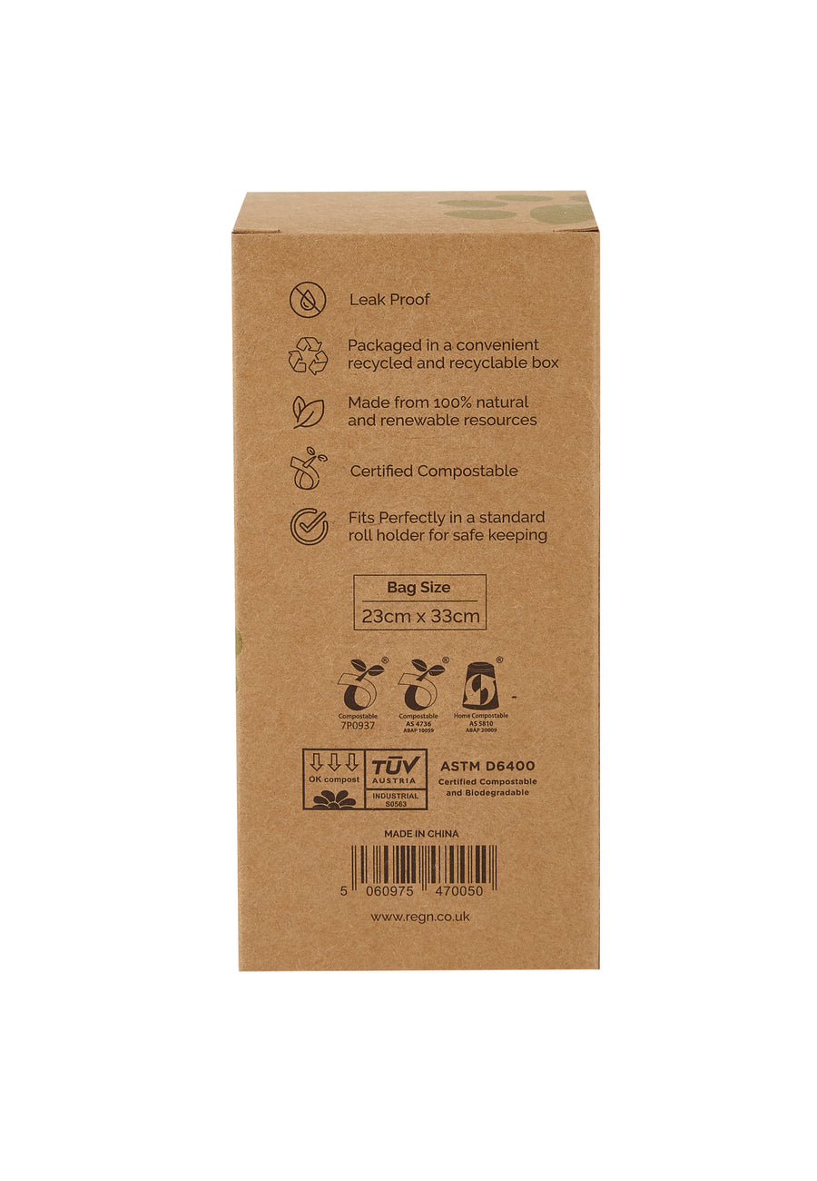 Re:gn Extra Strong Compostable Dog Poop Bags – 120 Bags per Pack