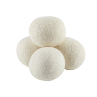 4x Organic Wool Dryer Balls - Comes  With 2 Scented Essential Oils