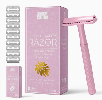 Reusable Safety Razor - Rose Pink