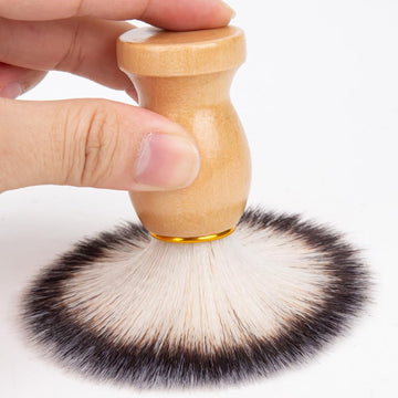 Traditional Handcrafted Shaving Brush with Wooden Handle