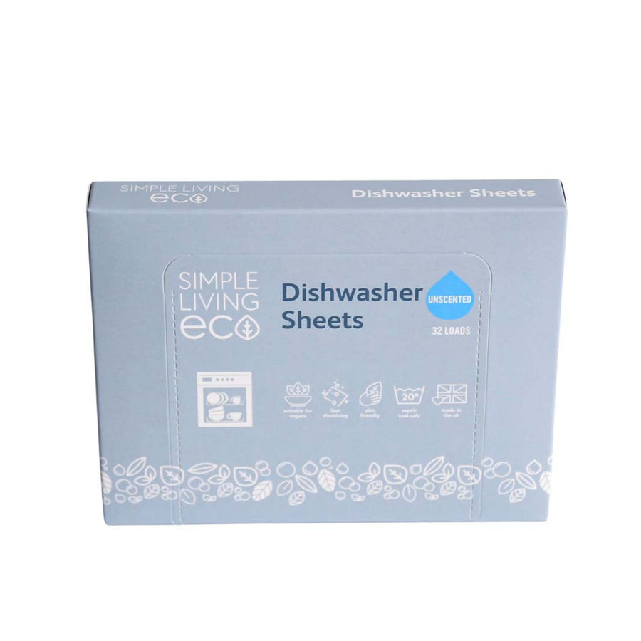 Simply Living Eco Dishwasher Sheets – Pack 32 – Unscented