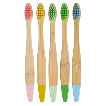 Kids Bamboo Eco Friendly Toothbrush For Children - 5 Pack