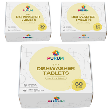 Purum 3 In 1 Dishwasher Tablets – 90 Tablets