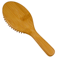 Bamboo Plastic Free Hair Brush For All Hair Types, Easy To Clean Hairbrush