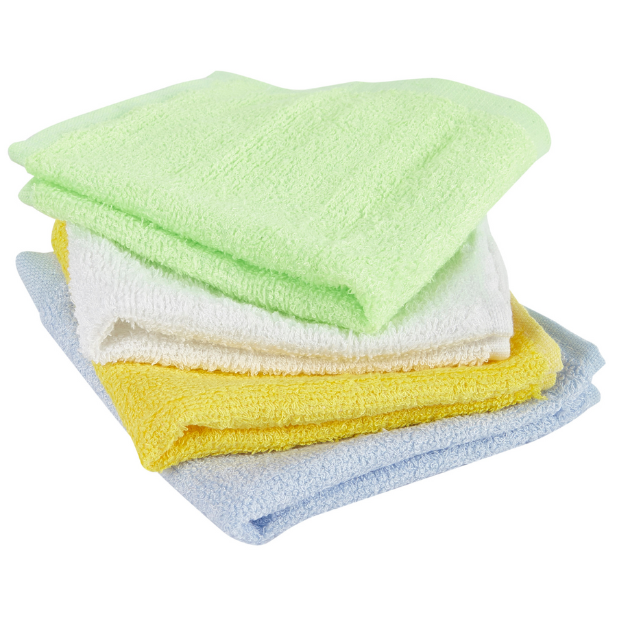 Bamboo Organic Soft Flannel, High Absorbency Face Cloth  - Choice Of Colours