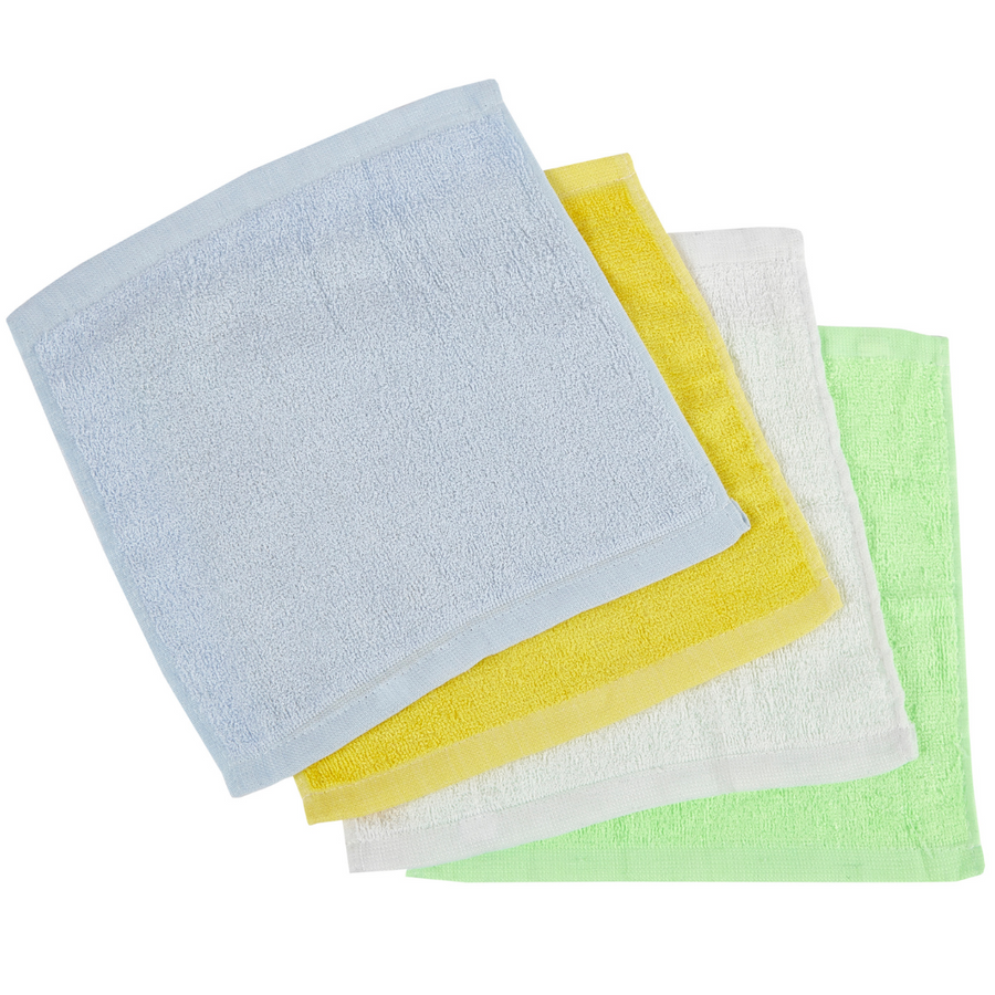 Bamboo Organic Soft Flannel, High Absorbency Face Cloth  - Choice Of Colours