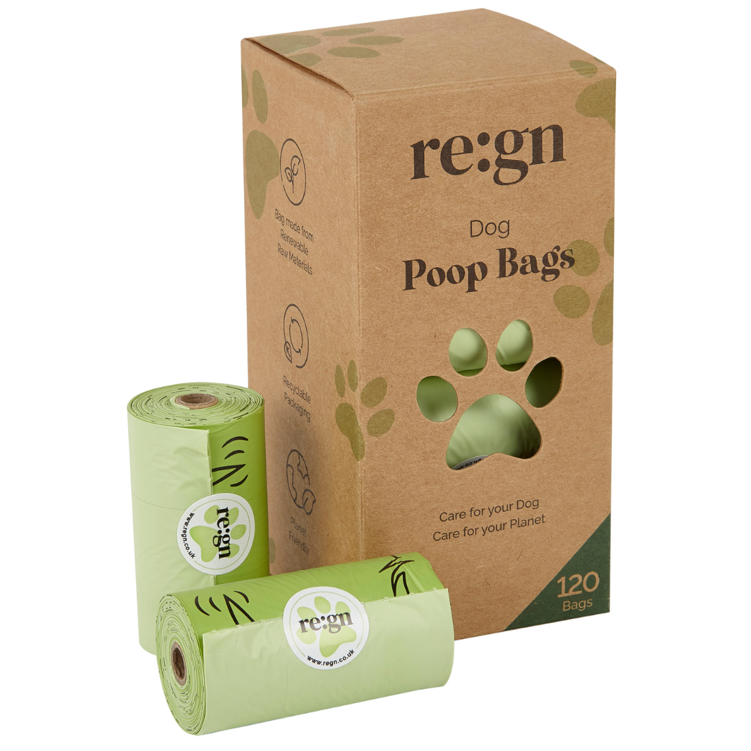 Re:gn Extra Strong Compostable Dog Poop Bags – 120 Bags per Pack