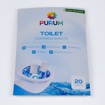 Purum Toilet Cleaning Sheets – Plastic-Free & Eco-Friendly - 20 Pack