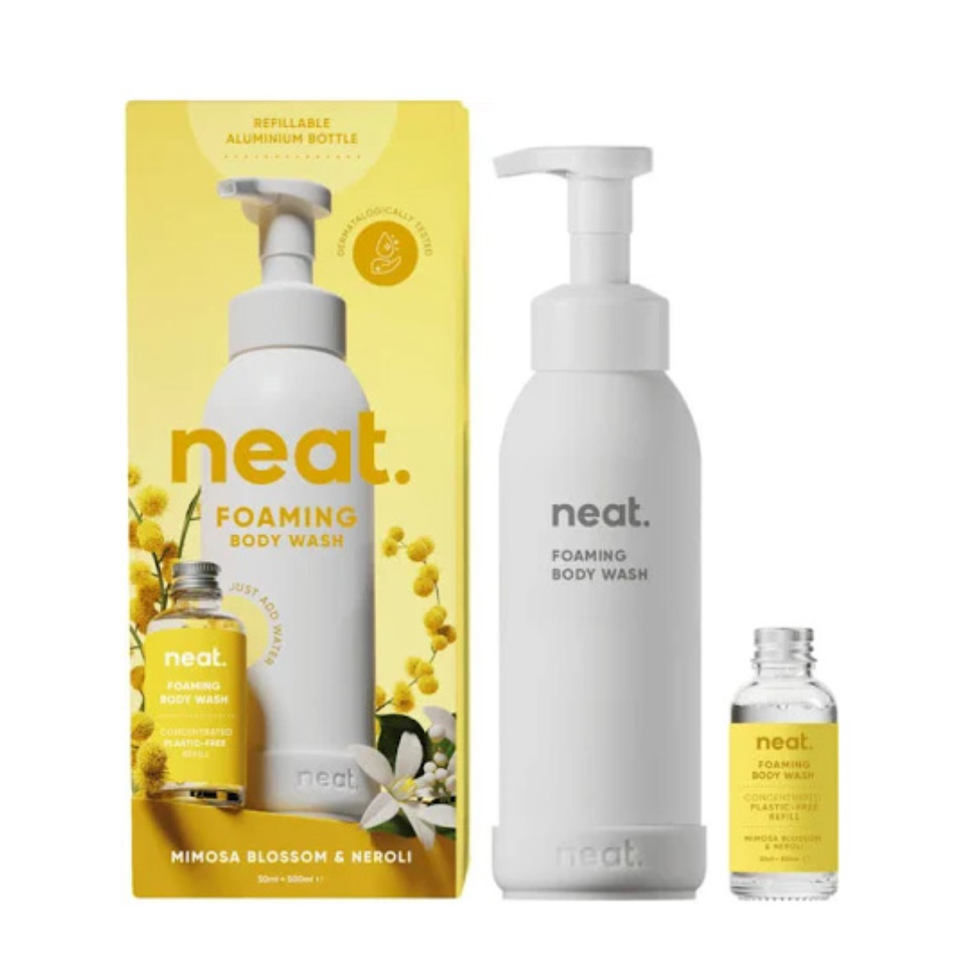 Neat Foaming Body Wash – Mimosa Blossom & Neroli - Bottle & Refill