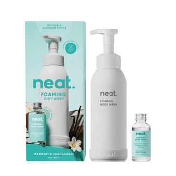 Neat Foaming Body Wash – Coconut and Vanilla Bean - Bottle & Refill