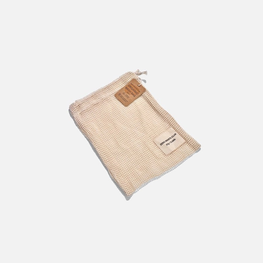 Zero Waste Club Organic Cotton Mesh Produce Bags – 3 Sizes Available