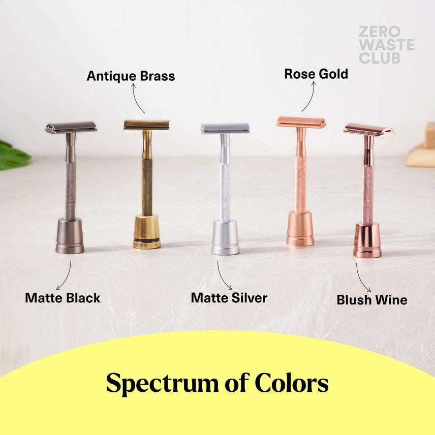 Zero Waste Club Stainless Steel Safety Razor – Choice Of Colours