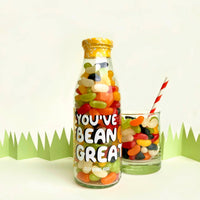 "you've bean great" Vegan Jelly Bean Sweet Bottle