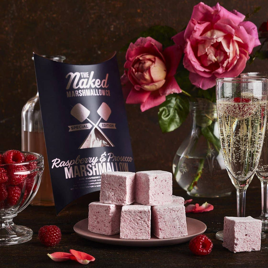 Raspberry & Prosecco Gourmet Marshmallows – 100g