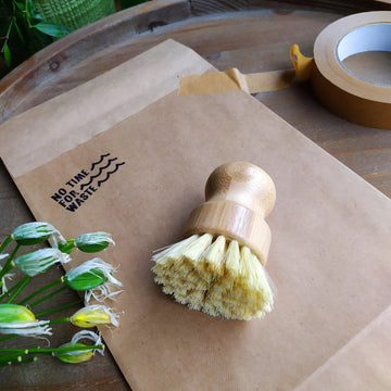 Bamboo Dish Brush and Sisal Vegetable Scrubber