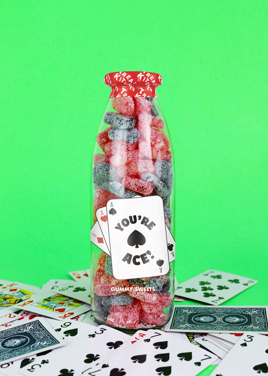 You're Ace - Fizzy Gummy Sweets in Message Bottle, 350g