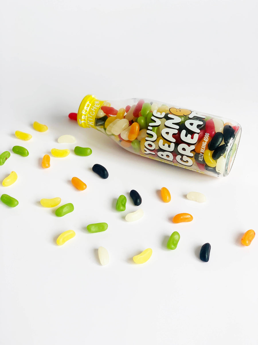 "you've bean great" Vegan Jelly Bean Sweet Bottle